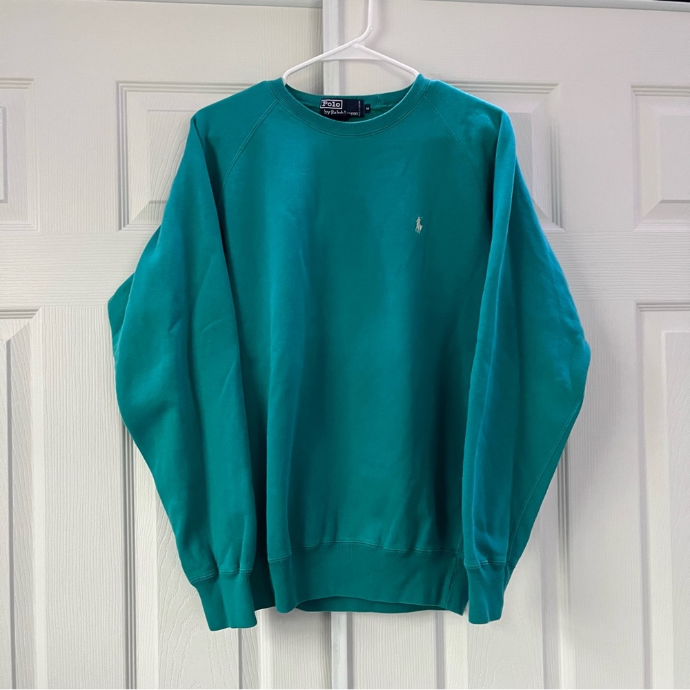 Turquoise Polo crewneck